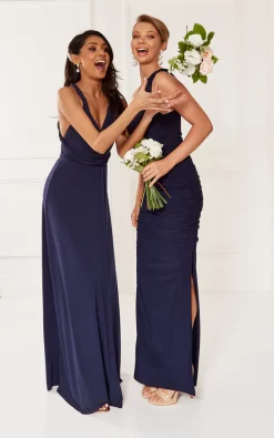 Revie London Angelina Navy One Shoulder Bridesmaid Dress -DRESSES SHOP 2019 02 15 ella Shree RevieLondon5951