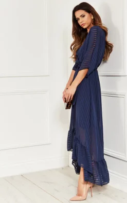 Bella And Blue Navy Plunge Maxi Dress -DRESSES SHOP 2019 03 14 Ella Naomi LilahRose32268