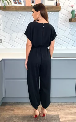 Aftershock Gold Belted Jumpsuit In Black 7 Aftershock Gold Belted Jumpsuit In Black -DRESSES SHOP 2020 08 21 Megan Naomi Aftershock9