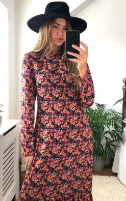 Glamorous Multi Mix Floral Long Sleeve Midi Dress 7 Glamorous Multi Mix Floral Long Sleeve Midi Dress -DRESSES SHOP 2020 10 02 cara Glamorous23