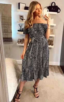 Jolie Moi Abstract Spot Ruffle Midi Dress, Navy Animal -DRESSES SHOP 2021 04 14 sasha joliemoi 12 04 2021 21 31 53 3