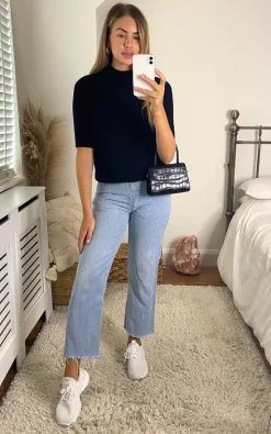 Vila Knitted Top With Short Sleeves In Black -DRESSES SHOP 2021 07 07 cara vila 11 07 2021 03 12 01