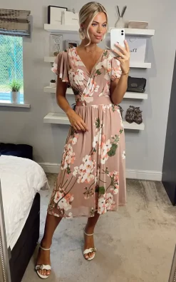 Jolie Moi Chailee Midi Dress, Dusty Pink -DRESSES SHOP 2021 07 26 Megan Sasha JolieMoi53