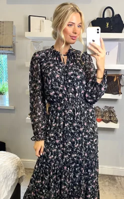 Izabel London Multi Black Floral Midi Dress -DRESSES SHOP 2021 08 23 sasha izabel 27 08 2021 14 15 45