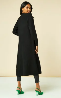 Object Longline Open Front Cardigan In Black -DRESSES SHOP 2021 09 08 SF JESS Shree Object0047