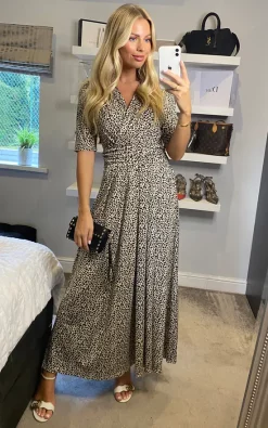 Jolie Moi Animal Print Jersey Maxi Dress, Neutral Animal -DRESSES SHOP 2021 09 22 Megan Sasha JolieMoi26