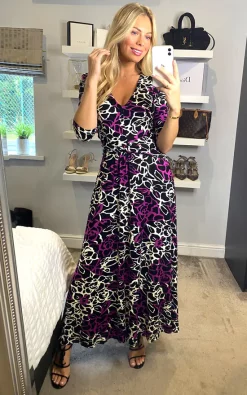 Jolie Moi Kamiyah Viscose Maxi Dress, Floral Multi