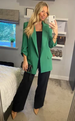 LIENA Exclusive Oversized Blazer In Green