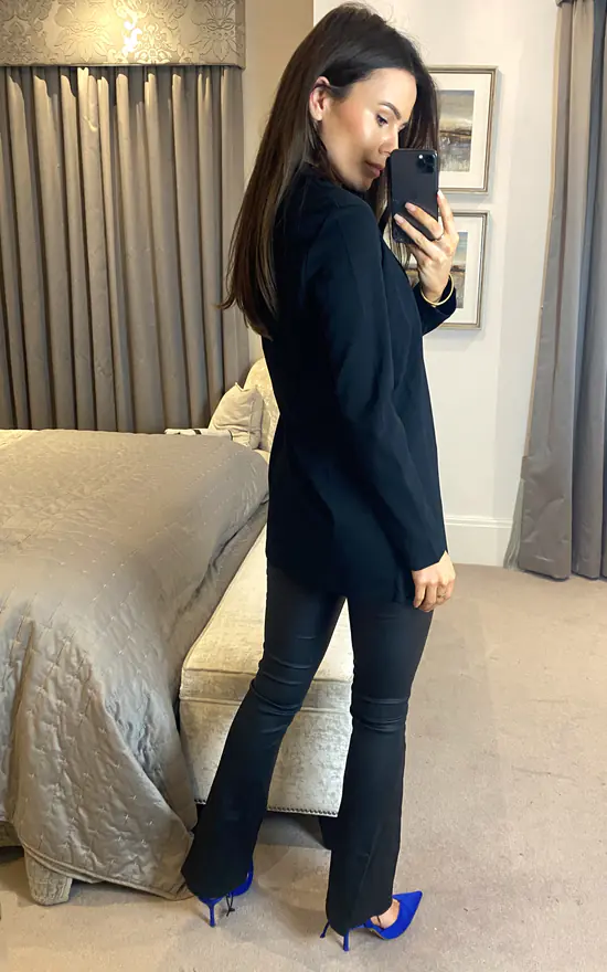 JDY Long Blazer In Black 4 JDY Long Blazer In Black - Image 4