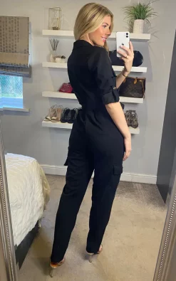 Mela London Military Boiler Suit In Black -DRESSES SHOP 2022 01 18 Sasha Mela65