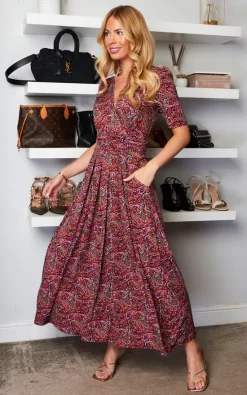 Jolie Moi Oakley Wrap Maxi Dress, Paisley Multi 6 Jolie Moi Oakley Wrap Maxi Dress, Paisley Multi -DRESSES SHOP 2022 02 10 Sasha JolieMoi3