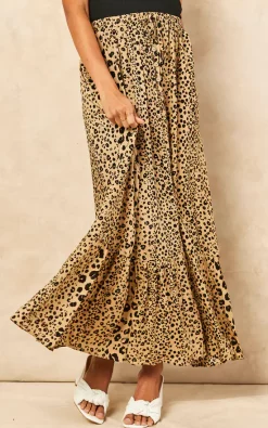 Bella And Blue Animal Print Maxi Skirt In Stone -DRESSES SHOP 2022 03 15 TOM Julia BellaAndBlue14791