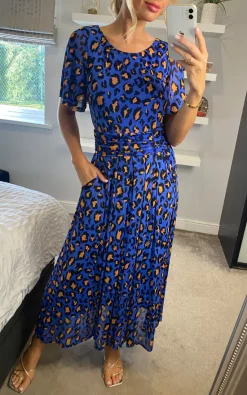 JOLIE MOI Leopard Mesh Maxi Dress, Blue/Multi -DRESSES SHOP 2022 03 16 Sasha JolieMoi38