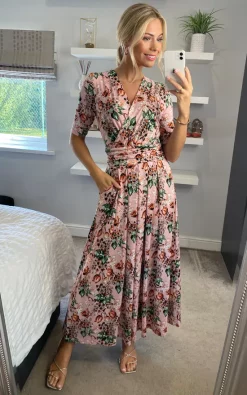 JOLIE MOI Molly Jersey Maxi Dress In Pink Floral -DRESSES SHOP 2022 03 21 Sasha JolieMoi3