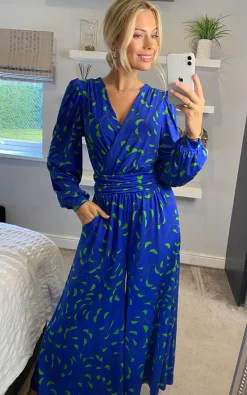 JOLIE MOI Devora Long Sleeve Jumpsuit In Royal Blue -DRESSES SHOP 2022 03 21 Sasha JolieMoi79