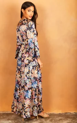 Bella And Blue Angel Sleeve Paisley Maxi Dress In Blue -DRESSES SHOP 2022 03 31 Jen Julia Bella Blue21994