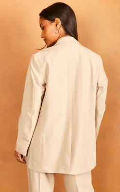 JJXX Double Breasted Blazer In Beige -DRESSES SHOP 2022 03 31 Jen Julia JJXX23647