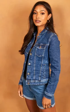 ONLY Denim Jacket In Medium Blue -DRESSES SHOP 2022 04 25 Jen Julia Only 31731