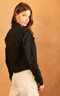 Vila Denim Jacket In Black -DRESSES SHOP 2022 04 25 Jen Tia Vila0578