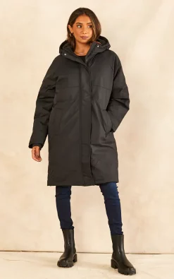 JJXX Hooded Parka Coat In Black -DRESSES SHOP 2022 08 31 Jen Shree JJXX73250