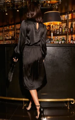 VM High Waist Midi Skirt In Black -DRESSES SHOP 2022 10 17 Tom Mollie VM16