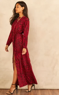 India Gray Red Leopard Print Long Sleeve Maxi Dress -DRESSES SHOP 2022 11 16 Tom Julia IndiaGray 8 1
