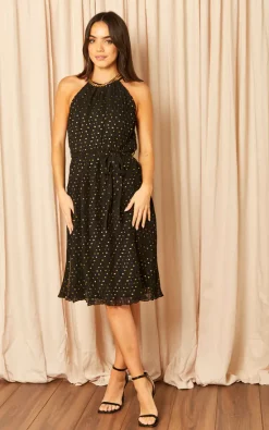 Blue Vanilla Pleated Halter Midi Dress 6 Blue Vanilla Pleated Halter Midi Dress -DRESSES SHOP 2022 11 23 Jen Mollie BlueVanilla23721