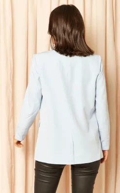 Pieces Fitted Blazer In Light Blue -DRESSES SHOP 2022 11 29 Jen Mollie Pieces25598