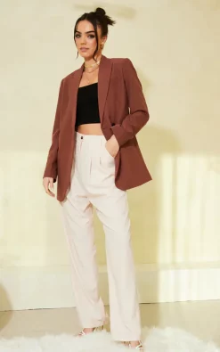 JJXX Double Breasted Blazer In Brown -DRESSES SHOP 2023 01 20 CLOUD9 Tom Mollie JJXX33318