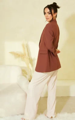 JJXX Double Breasted Blazer In Brown -DRESSES SHOP 2023 01 20 CLOUD9 Tom Mollie JJXX33338