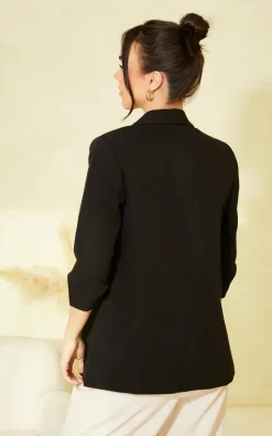 ONLY Ruched Sleeve Blazer In Black -DRESSES SHOP 2023 01 20 CLOUD9 Tom Mollie Only33383