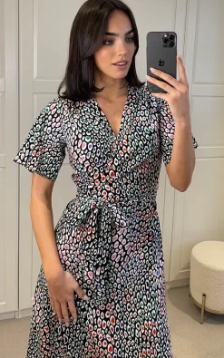 D.Anna Leopard Print Midi Wrap Dress With Belt Fastening In Multicolour 6 D.Anna Leopard Print Midi Wrap Dress With Belt Fastening In Multicolour -DRESSES SHOP 2023 02 22 Mollie Danna19