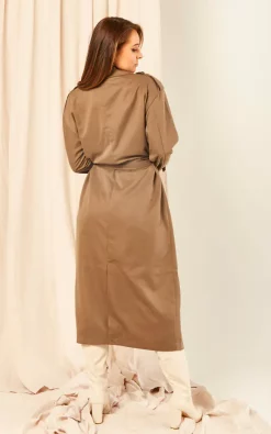 ONLY Trench Coat In Light Brown -DRESSES SHOP 2023 03 01 Jen Hannah Only51862