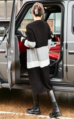 Girl In Mind Maxine Longline Striped Cardigan Black -DRESSES SHOP 2023 10 01 Jen Mollie GirlInMind31675