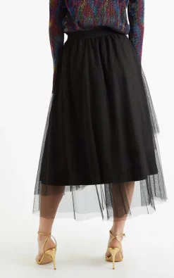 Louche Bertin Tulle Midi Skirt -DRESSES SHOP BERTIN BLACK XMAS AW22 78886