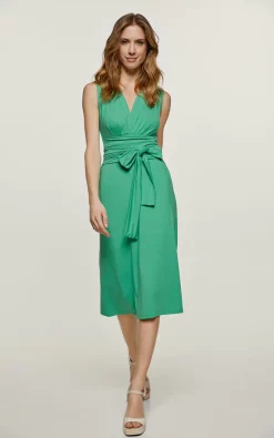 Conquista Fashion Green Jersey Empire Line Dress