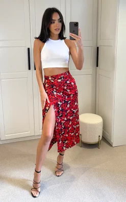 D.Anna Multicolour Print Midi Wrap Skirt -DRESSES SHOP D.anna Mollie 22 09 20225