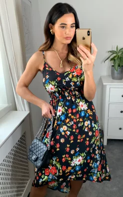 D.Anna Cami Midi Smock Dress In Mulcolour Floral Print 6 D.Anna Cami Midi Smock Dress In Mulcolour Floral Print -DRESSES SHOP D.anna naomi 20.06.2264