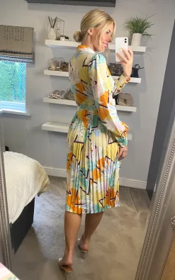 D.Anna Multicolour Floral & Abstract Print Shirt Dress With Pleat Details -DRESSES SHOP D.anna sasha 13 09 20225