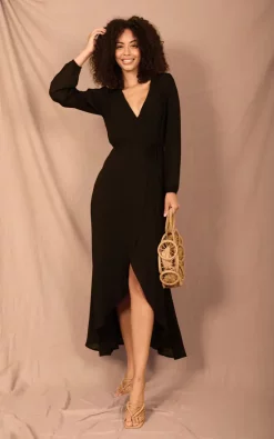 Dancing Leopard Jagger Maxi Dress In Black -DRESSES SHOP Dancing Leopard5468