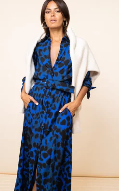 Dancing Leopard Dove Dress In Blue Leopard -DRESSES SHOP FINAL 36 DL Ibiza SQ 24 10 2020 RAW7233