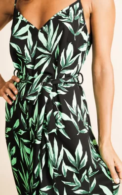Dancing Leopard Sookie Slip Dress In Tropic Green On Black -DRESSES SHOP Final 14 DL SQ 16 07 202110710