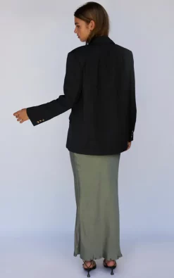 SNDYS Black Blazer -DRESSES SHOP Melody Skirt Khaki Axel Blazer Black 3