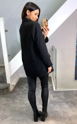 ONLY Oversized Long Blazer In Black -DRESSES SHOP Photo 04 01 2022 10 16 16