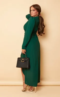 Girl In Mind Alexia Emerald Twist Detail Maxi Dress -DRESSES SHOP SI7518E5