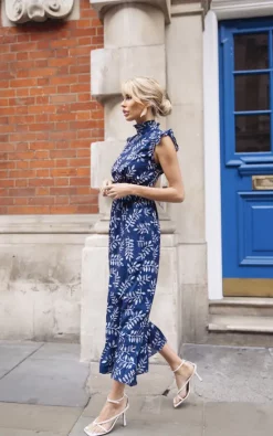 Anne Louise Boutique Autumn Cherish High Neck Frilled Midi Dress -DRESSES SHOP image a3d98b4a 72e8 4538 af3d a0ca2eeb4a02 2000x